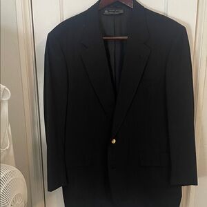 Brooks Brothers Black Blazer with Gold Button